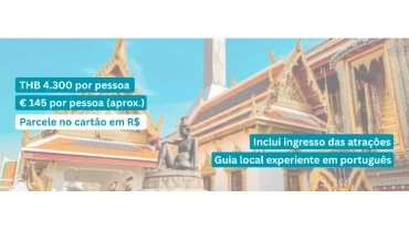 Passeio combinado mercados e templos de Bangkok em português